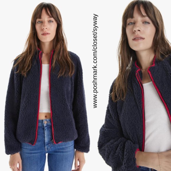 MOTHER Teddy Funnelneck Zip Jacket In Teatime Traveler - Picture 2 of 16